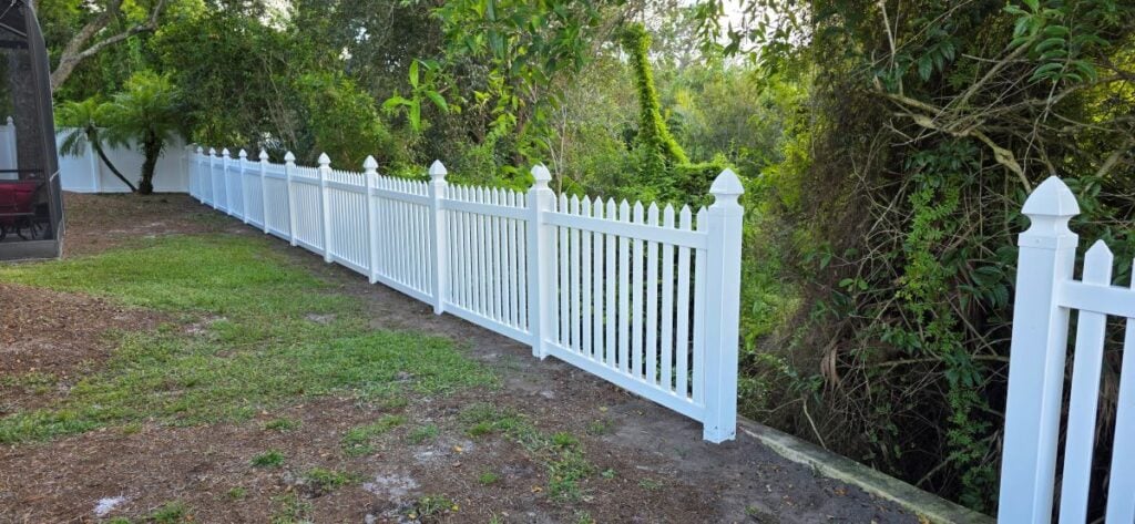 orlando fl white picket fence installation